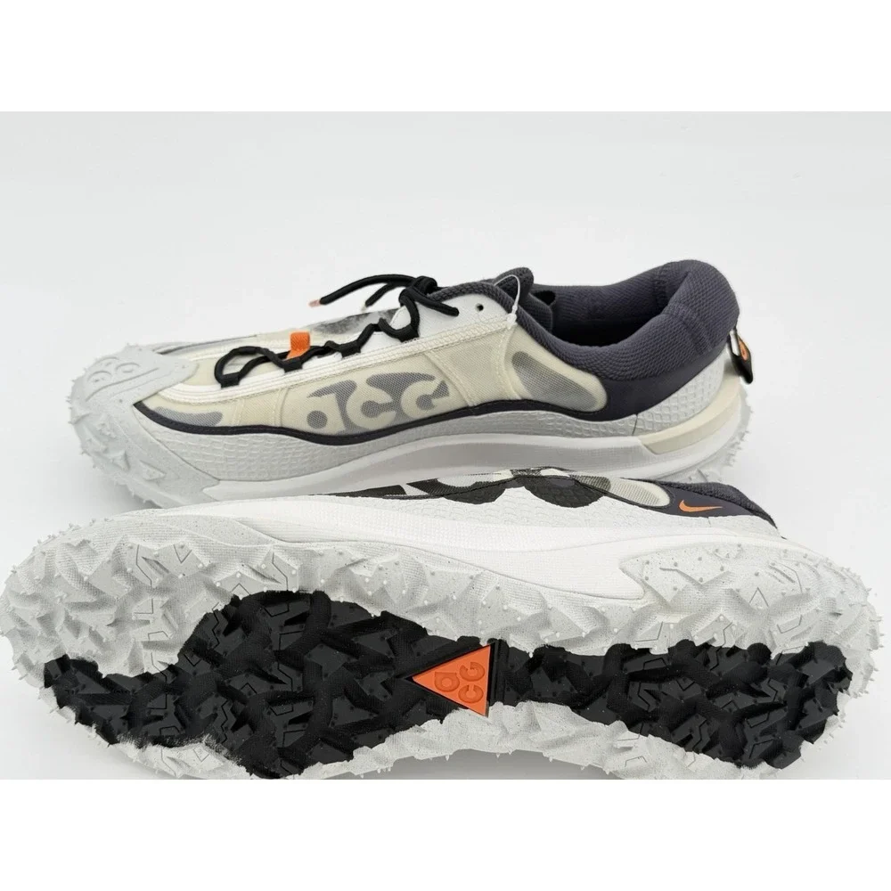 Size 10- Nike ACG Mountain Fly 2 Low Trail Hiking Shoes White Black DV7903-001